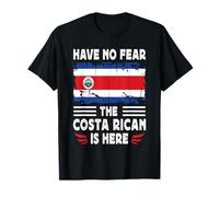 Have No Fear The Costa Rican is Here Costa Rica Flag T-Shirt