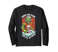 Have No Fear The DJ is Here Zombie Équaliseur de Musique d'halloween Manche Longue