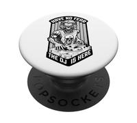 Have No Fear The DJ is Here Zombie Équaliseur de Musique d'halloween PopSockets PopGrip Adhésif