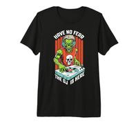 Have No Fear The DJ is Here Zombie Équaliseur de Musique d'halloween T-Shirt Haut de Gamme