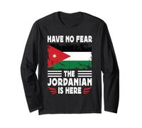 Have No Fear The Jordanian is Here Jordan Flag Manche Longue