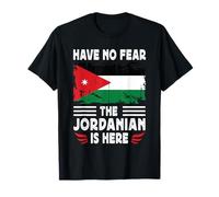 Have No Fear The Jordanian is Here Jordan Flag T-Shirt