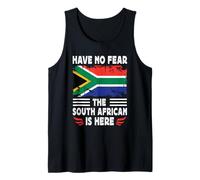 Have No Fear The South African is Here South Africa Flag Débardeur