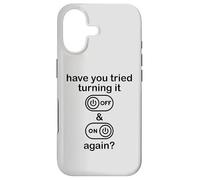 Have You Tried Turning It Off and on Again Sign,IT Dept Tech Coque pour iPhone 17
