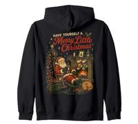 Have Yourself A Merry Little Christmas Père Noël Vintage Confortable Sweat à Capuche