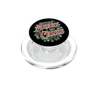 Have Yourself A Merry Little Crisis Funny Christmas Wreath PopSockets PopGrip pour MagSafe