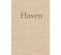 HAVEN: A Warm Sand Linen Decorative Book for Coastal-Calm Home Styling