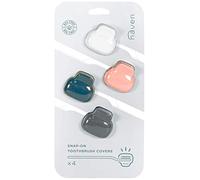 Haven Étui pour Brosse à Dents - Compatible avec brosses à Dents électroniques et manuelles - Étui de Voyage - Lot de 4 protecteurs de Brosse à Dents (Blanc, Corail, Bleu Sarcelle, Gris Anthracite)