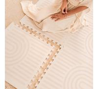 Haven Tapis D'éveil Et De Jeu Bébé Et Enfant Beige À Rayures TU