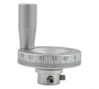 HavenDomicile 1 roue de tour en aluminium, volant en métal avec marquage d'échelle, 50 mm de diamètre pour équipement de travail des métaux (10 mm)