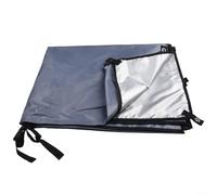 HavenDomicile Auvent de protection solaire imperméable avec poteaux réglables Protection UV 210D pour van, SUV, camping-car, camping en plein air