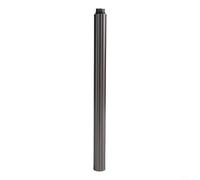 HavenDomicile Bras d'extension de douche rond de 30 cm, support de montage en acier inoxydable, barre de pommeau de douche réglable, système de montage mural chromé, noir, blanc, gris (gris)
