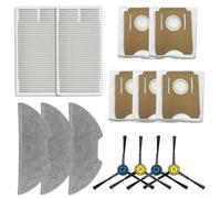 HavenDomicile Brosse latérale avec filtre à franges - Sac à poussière compatible avec Obode A8 Plus pour ETA pour Aurum 6241, accessoires de rechange pour aspirateur (A)