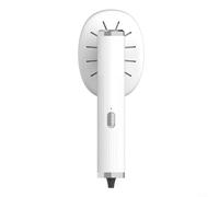 HavenDomicile Défroisseur vapeur portable T1 - Mini défroisseur vapeur rotatif pour vêtements de voyage avec flacon pulvérisateur de rangement (USB blanc)