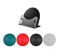 HavenDomicile Ensemble de dessous de verre et manique avec support, tapis flexibles pour la protection du comptoir de cuisine, coussinets isolants faciles à nettoyer (base transparente)