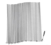 HavenDomicile Ensemble de rideaux de cheminée en maille métallique avec poignées de tirage, noir, 61 x 53,3 cm, chaîne de protection à suspendre pour foyer intérieur, housse de protection décorative