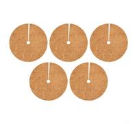 HavenDomicile Lot de 10 disques de paillage ronds en fibre de coco biodégradables pour plantes, contrôle de la rétention de l'humidité, aide au jardinage pour arbres, arbustes, pots de 30 cm et 25 cm
