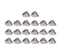 HavenDomicile Lot de 20 rondelles biseautées en acier inoxydable 316 pour installation de câble en acier poli électrolytique (30° 0,6 cm)