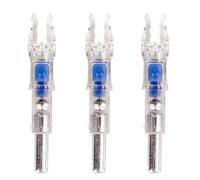 HavenDomicile Lot de 3 encoches de flèche lumineuses pour tiges de 6,2 mm, accessoires d'éclairage automatique en rouge/vert/bleu/multicolore, encoches de flèche éclairées par LED (bleu)