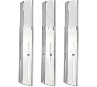 HavenDomicile Lot de 3 plaques de protection thermique pour barbecue en acier inoxydable - Pièces de rechange réglables pour brûleur à gaz