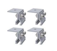 HavenDomicile Lot de 4 pinces de montage pour panneau solaire en alliage d'aluminium - Accessoires d'installation de carrelage - Système photovoltaïque
