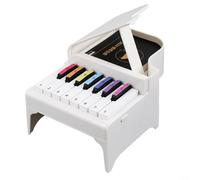 HavenDomicile Mini calendrier de bureau, lecteur de musique électronique, décoration de table créative en polypropylène (blanc)