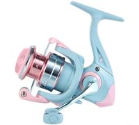 HavenDomicile Moulinet de pêche ultra léger 1500S avec bobine peu profonde 5.2:1 rapport de vitesse 3 + 1 roulements à billes pour lancer en douceur (C)