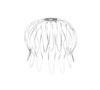 HavenDomicile Protection de gouttière, couvercle de vidange de sol, filtre d'eau de pluie, bouchon de tuyau de toit, filtre de drainage de balcon, fil galvanisé de 140 à 220 mm de diamètre (140 mm-180
