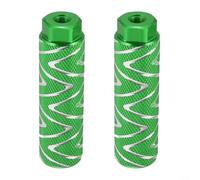 HavenDomicile Repose-pieds de vélo en alliage d'aluminium avec axe moleté de 1,9 cm, accessoires de cyclisme compatibles (vert)