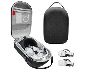 HavenDomicile Sac de rangement VR pour Meta for 3S - Grande capacité - Étui de transport portable en EVA - Facile à transporter - Noir