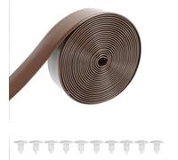 HavenDomicile Sangles de rechange en PVC découpables de 3 m, pour réparation de chaises de terrasse, plage, salon avec 10 clous résistants aux intempéries (marron)