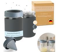 HAVENHAUS Lot de 2 pièges à mouches à fruits réutilisables gris foncé | Piège à mouches à fruits pour cuisine | Débarrassez-vous définitivement des mouches des fruits | Piège à mouches Fruit Fly Trap