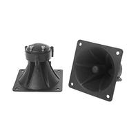 Haveratio 1 Paire de Haut-parleurs Audio à Tweeter carré Tweeter Piezo Treble Haut-Parleur piézoélectrique Portable 85 mm 3,35 Pouces Corne Haute Puissance Noir