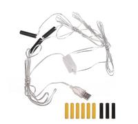 Haveratio Adaptateur d'alimentation pour éliminateurs de Piles AAA pour lumières LED, Ventilateur d'horloge électrique, caméras, Piles AAA de Remplacement