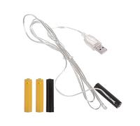 Haveratio Adaptateur d'alimentation pour éliminateurs de Piles AAA pour lumières LED, Ventilateur d'horloge électrique, caméras, Piles AAA de Remplacement