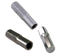 Haveratio Adaptateur d'embout de Tournevis Jeu d'embouts de précision Tournevis 6,35 mm Adaptateur d'embout d'insertion 1/4" vers Support Hexagonal de 4 mm 3 Types Chrome