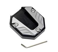 Haveratio Alliage d'aluminium Moto vélo béquille Extender Pied béquille latérale Extension Pied Coussinet Support Plaque Moto Accessoires Titane