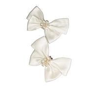 Haveratio élégant nœud Pinces à Chaussures pour Chaussures Plates Pompes Accessoires de Chaussures décoratifs Clips Femmes fête de Mariage décorations de Chaussures Clips Blanc
