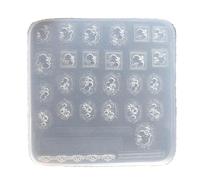 Haveratio Moule 3D pour Nail Art avec Une variété de Motifs, modèle de Sculpture, Autocollant, Pochoir, Outils, moules pour Les Amateurs d'ongles et Les Salons