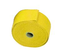 Haveratio Rouleau d'enveloppe Thermique d'échappement de 2 "x 16 Pieds pour Voiture Moto boucliers Thermiques en Fibre de Verre Bande enveloppe Thermique d'échappement de Chaleur