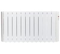 Haverland RCE12S - Radiateur électrique à inertie fluide caloporteur 1800 W, design compact, utilisation 1-6h/jour, +/- 21-29 m², Blanc