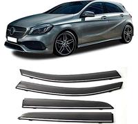 HAVERN 4 déflecteurs d'air pour Mercedes A Klasse 2014-2018,Fenêtre Latérale Visière Déflecteur Pare-Brise pour Pare-Pluie Bouclier Ventilation