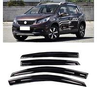 HAVERN 4 déflecteurs d'air pour Peugeot 2008-2018,Fenêtre Latérale Visière Déflecteur Pare-Brise pour Pare-Pluie Bouclier Ventilation