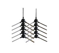 HAVERN Aspirateur Brosse Principale Brosse latérale Filtre vadrouille Tissu, Compatible for Eziclean, One Aqua 210 Robot aspirateur Accessoire (Color : 10pcs Side Brush)