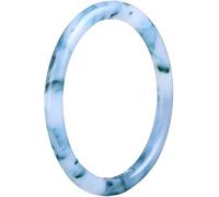 HAvern Bracelet Jade Bracelet Jade Classique Élégant pour Femmes Filles, Bracelets Jade Vert Mixte Blanc Naturel avec Boîte Cadeau, 54-64mm (56mm Vert, Jade, Blanc)