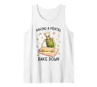 Having a Mental Bake Down Skeleton Funny Baker Meme Baking Débardeur