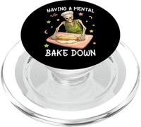 Having a Mental Bake Down Skeleton Funny Baker Meme Baking PopSockets PopGrip pour MagSafe