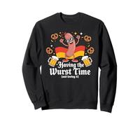 Having The Wurst Time Saucisse Bretzel Oktoberfest Sweatshirt