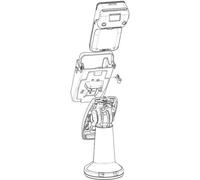 HAVIS Plaque arrière FlexiPole en métal pour terminal de paiement Pax A920Pro (CST00191)