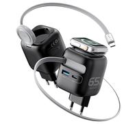 Chargeur secteur Havit UC252 - 1x USB-C + 1x USB-A 65W avec câble USB-C (Noir)